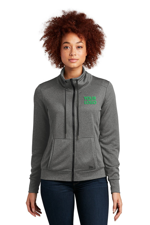 New Era Performance Terry Full-Zip Customized Jackets, Graphite Heather