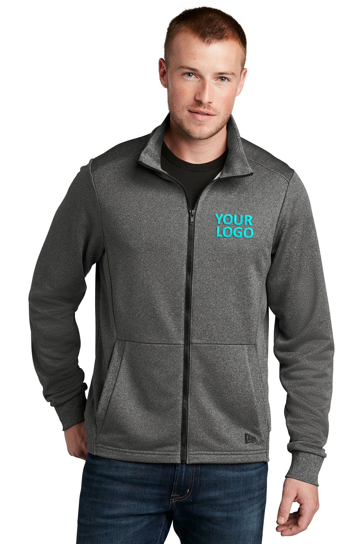 New Era NEA530 embroidered sweatshirts for business