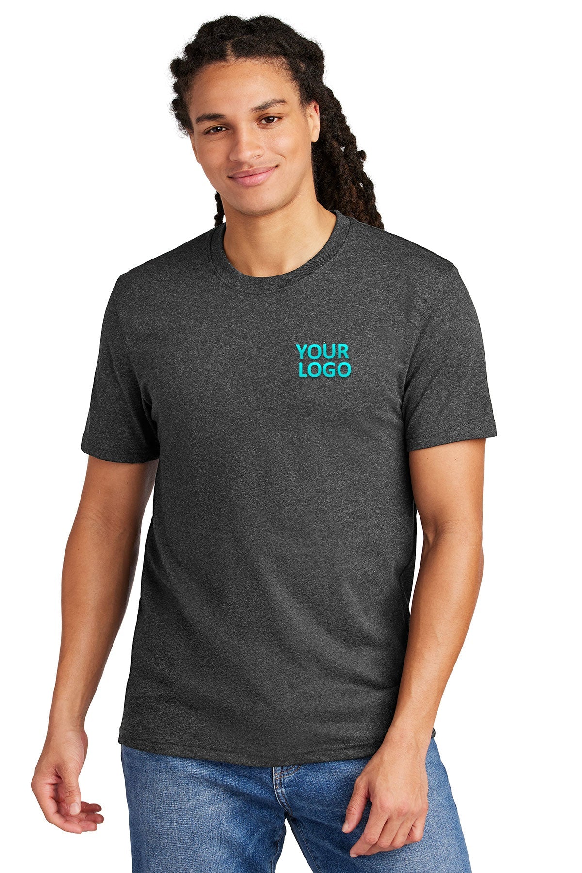 district re-tee dt8000 charcoal heather