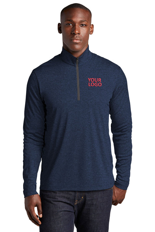 Sport-Tek Ladies Endeavor 1/4-Zip Pullover, Dark Royal Heather [Dunbar]