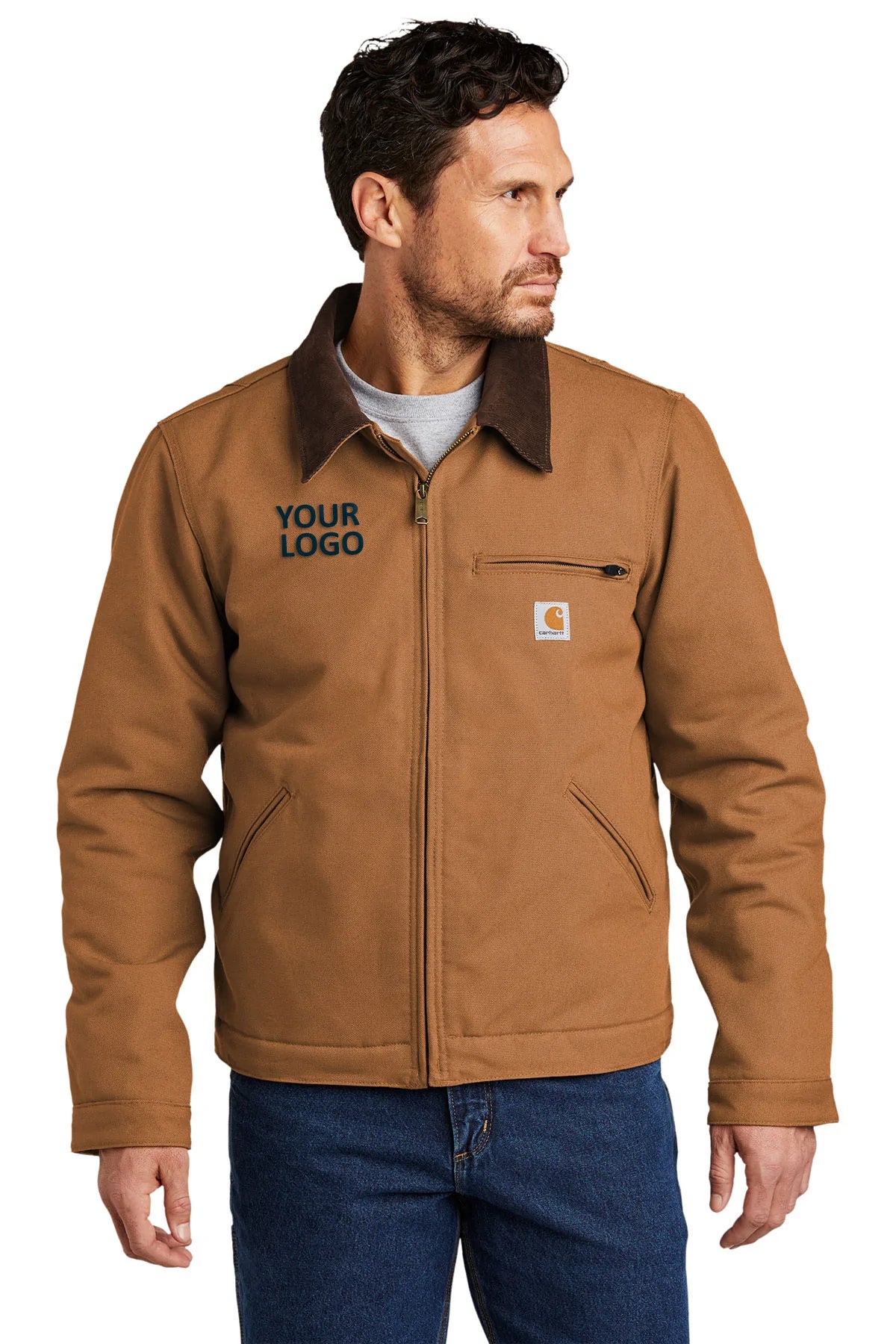 Carhartt Tall Duck Detroit Jacket CTT103828 Carhartt Brown
