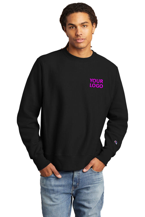 Champion Reverse Weave Hooded Sweatshirt, Black