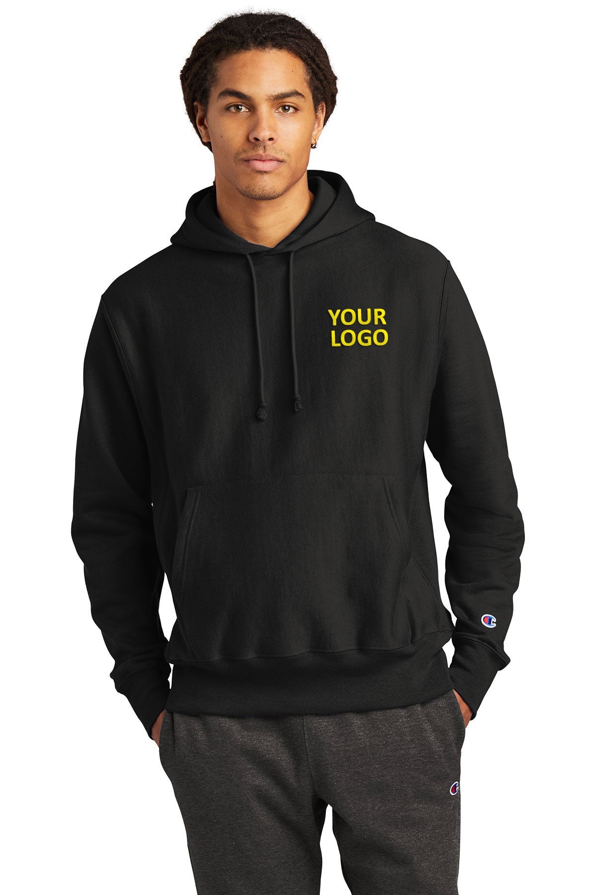 Champion Reverse Weave Hooded Sweatshirt S101 Black