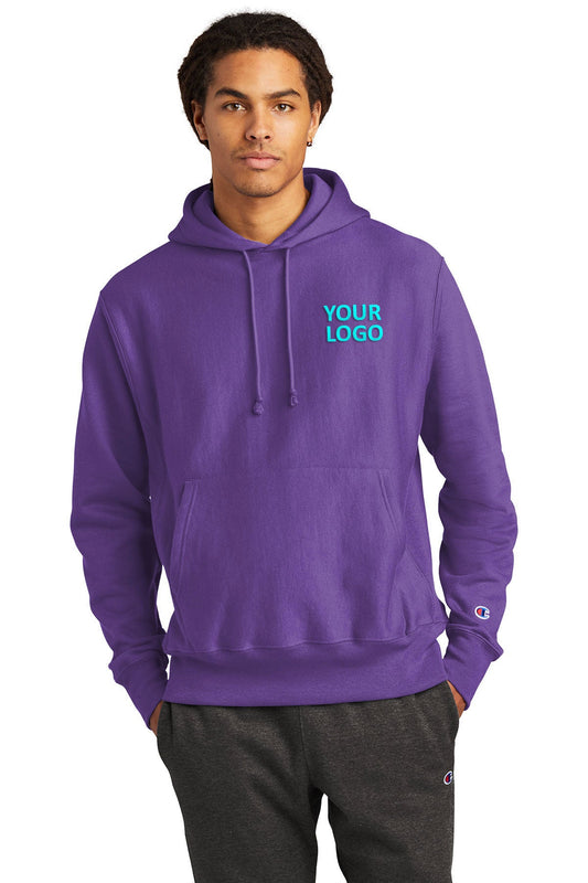 Champion Reverse Weave Hooded Sweatshirt S101 Purple