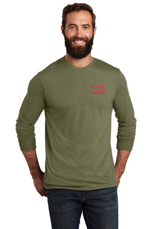 Allmade Women's Tri-Blend Custom Long Sleeve Tee, Olive You Green