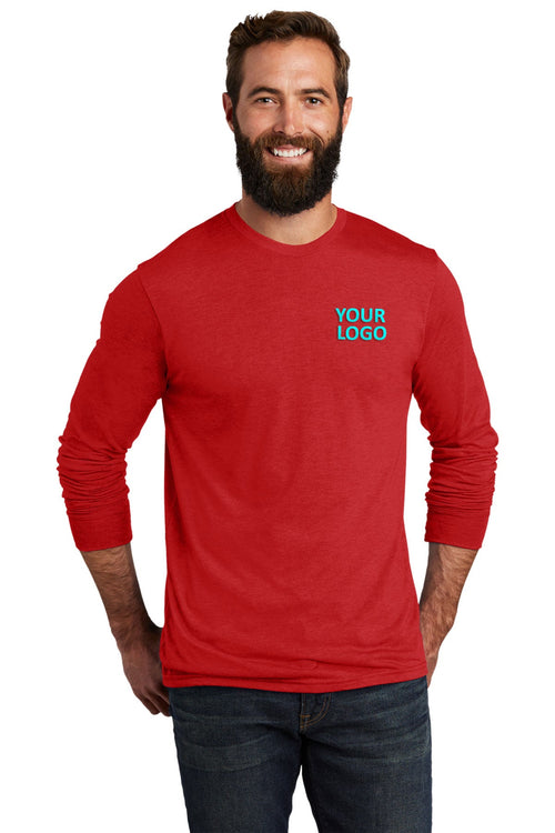 Allmade Women's Tri-Blend Customized Long Sleeve Tee, Rise Up Red