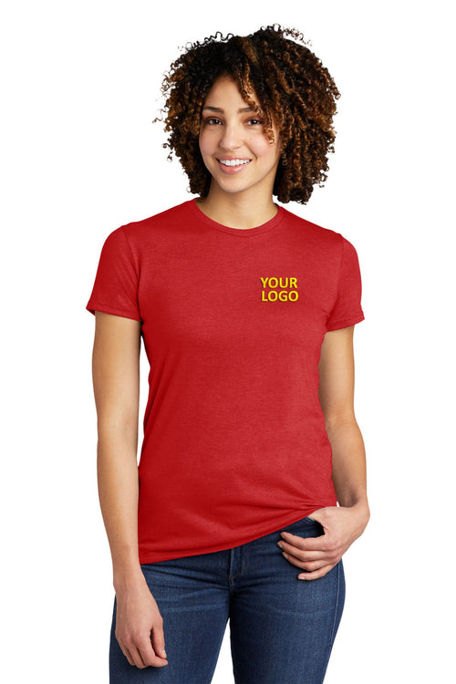 Allmade Unisex Tri-Blend Customized V-Neck Tee, Rise Up Red
