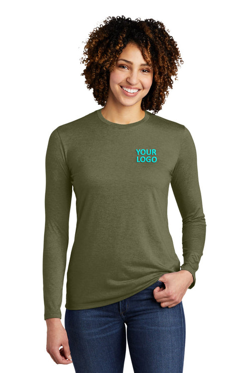 Allmade Unisex Tri-Blend Custom Long Sleeve Tee, Olive You Green