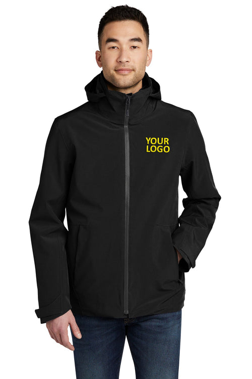 Eddie Bauer Ladies WeatherEdge Custom 3-in-1 Jackets, Black/ Storm Grey