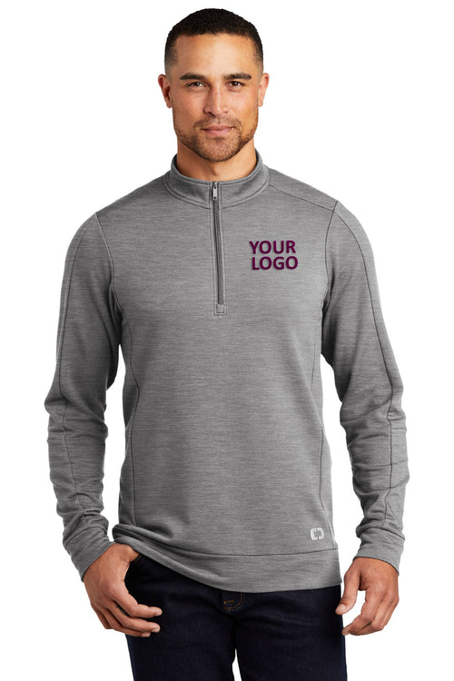 OGIO Ladies Luuma Long Sleeve Custom V-Necks, Ivory Snow [CarePartners PACE]