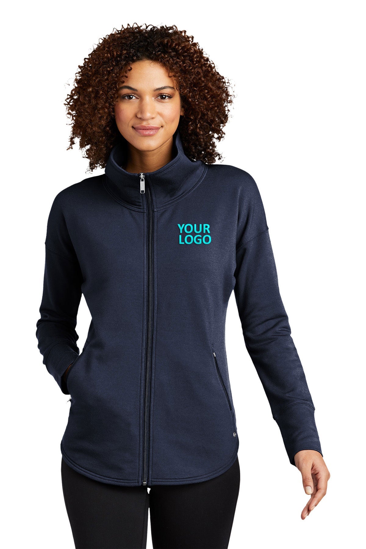 OGIO River Blue Nvy LOG812 custom dri fit sweatshirts