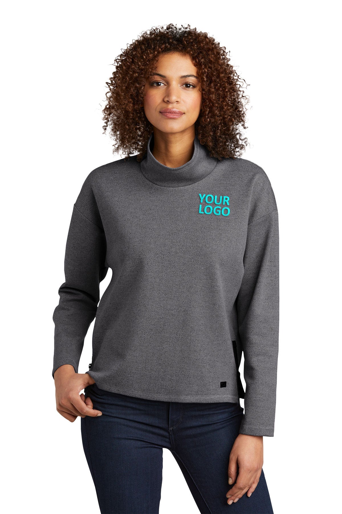 OGIO Blacktop Hthr LOG822 sweatshirts with logo embroidery