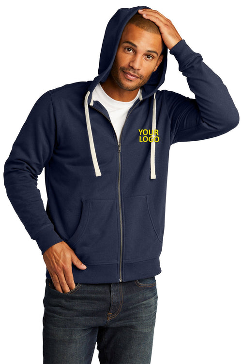 District Re-Fleece Hoodies, True Navy