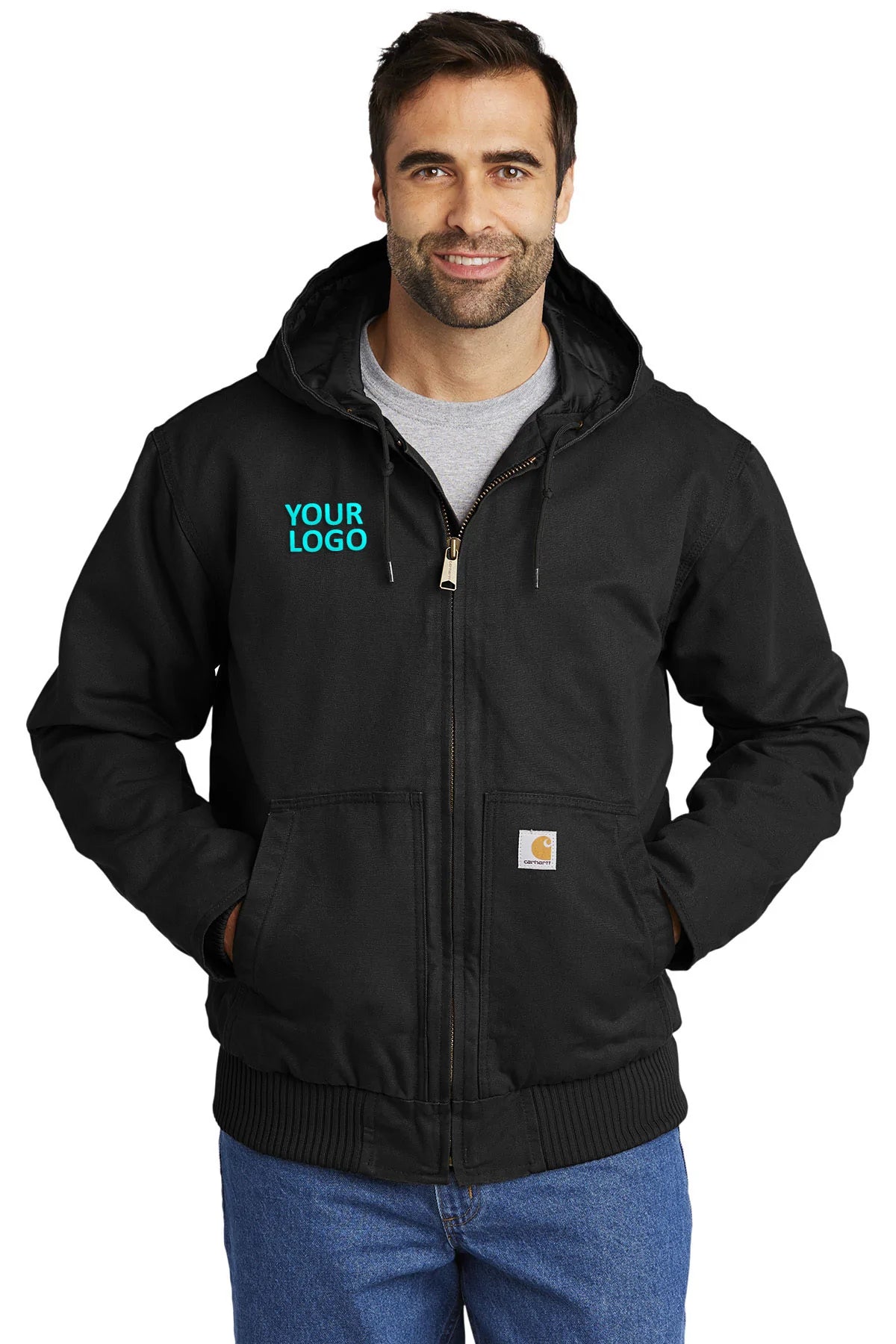 Carhartt Washed Duck Active Jac CT104050 Black