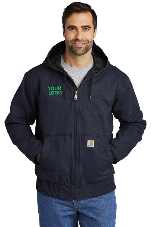 Carhartt Tall Washed Duck Jacket, Navy [Matos Builders]