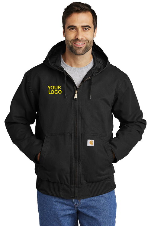 Carhartt Womens Washed Duck Custom Jackets, Black