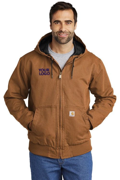 Carhartt Womens Washed Duck Jacket, Carhartt Brown [Simple Construction]