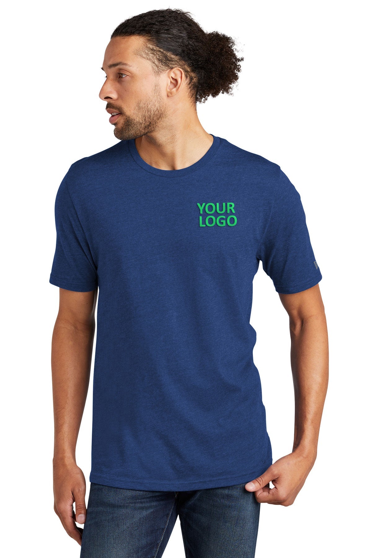 New Era Tri-Blend Custom Printed Tee's, Royal