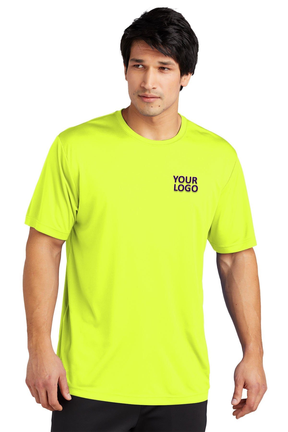 Sport-Tek PosiCharge Customized Re-Compete Tee's, Neon Yellow [Osage LLC]
