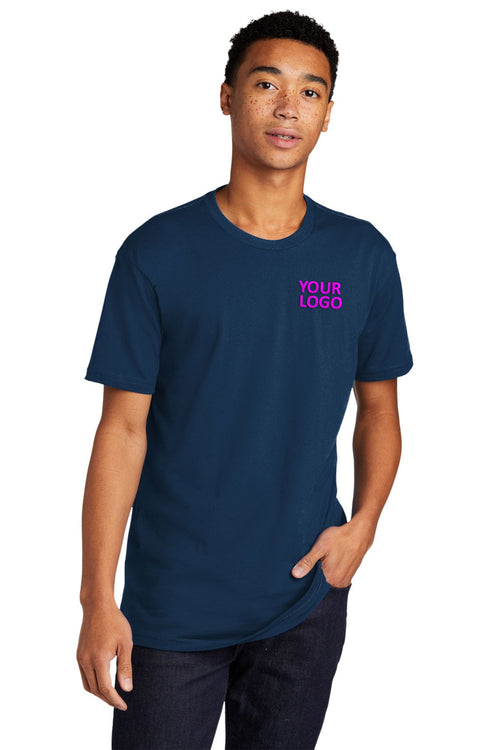 Next Level Women's Cotton Boyfriend Custom Tee's, Cool Blue