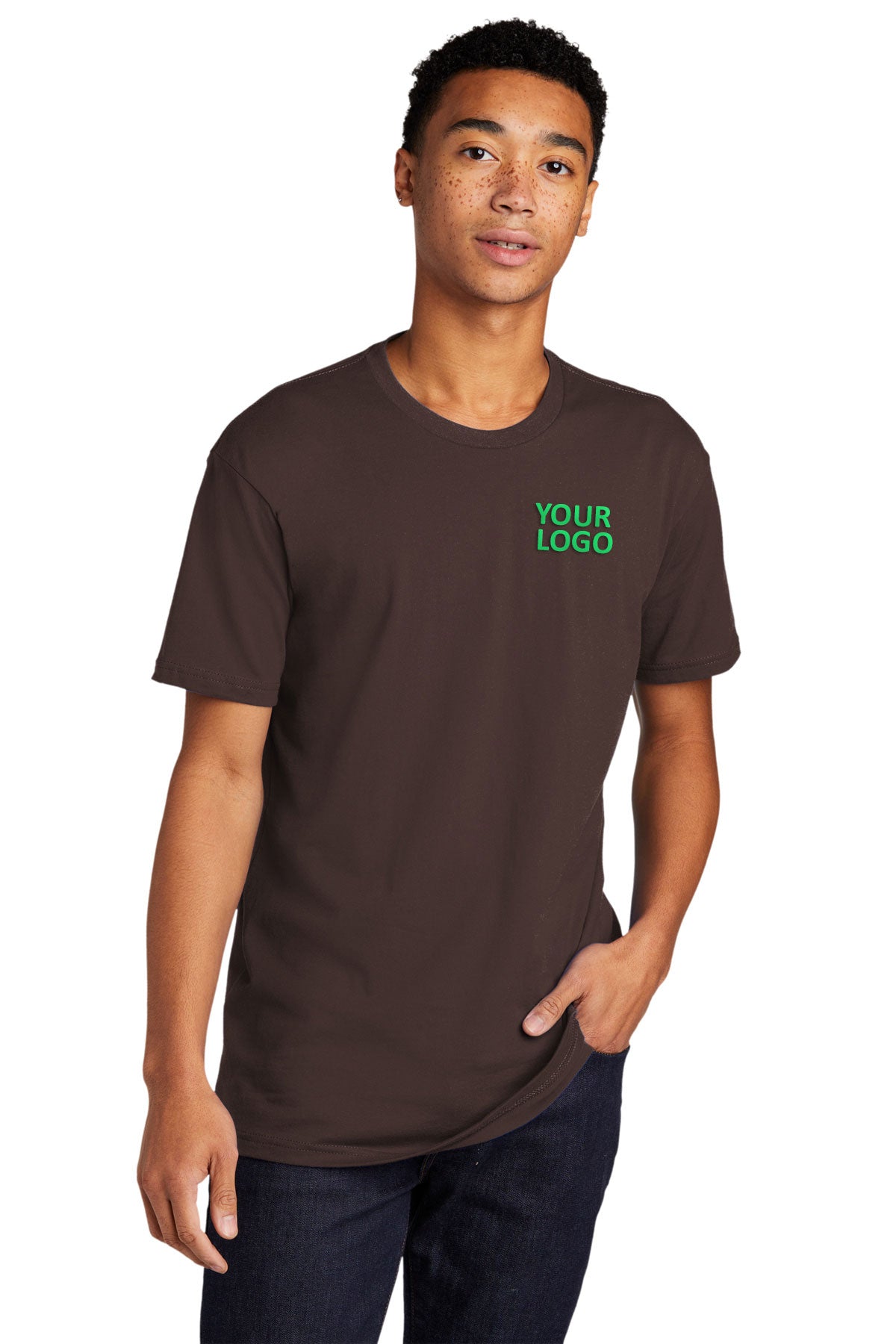 Next Level Unisex Cotton Custom Tee's, Dark Chocolate