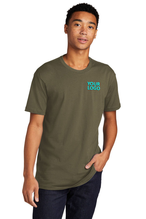 Next Level Women's Cotton Boyfriend Custom Tee's, Military Green
