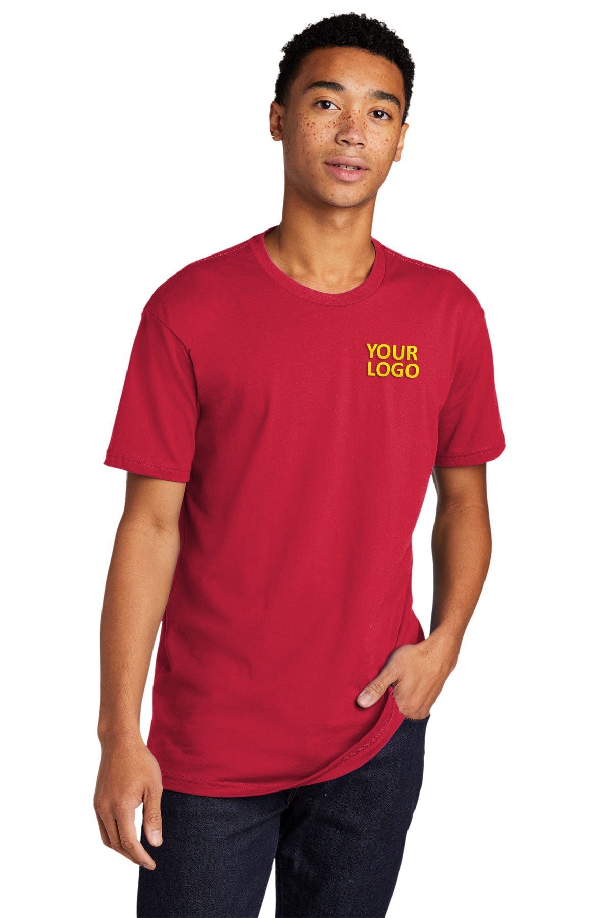 Next Level Unisex Cotton Custom Tee's, Red [Milford Mining Company Utah]