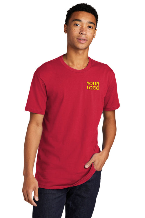 Next Level Women's Cotton Boyfriend Custom Tee's, Red