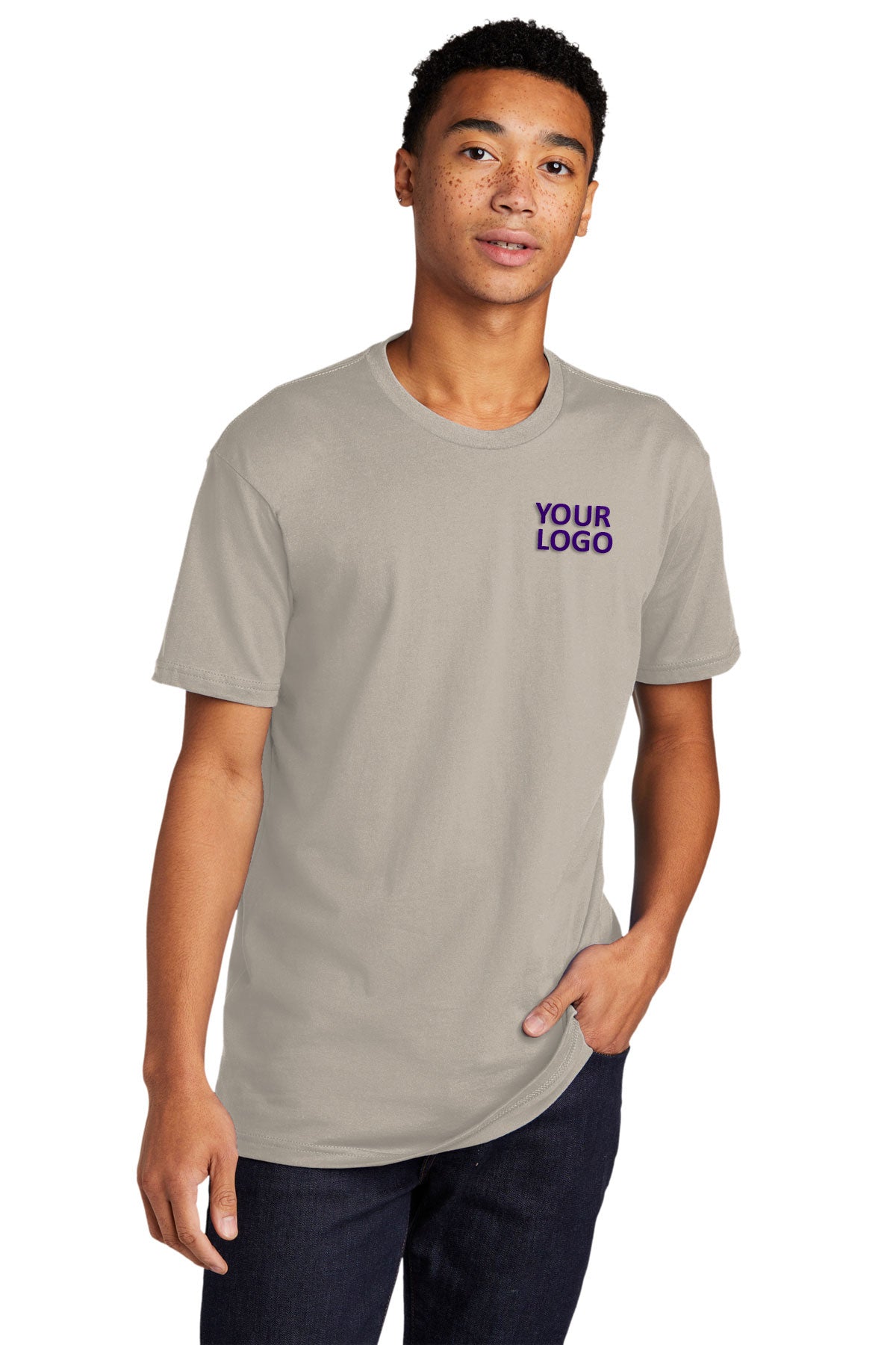 Next Level Unisex Cotton Custom Tee's, Sand