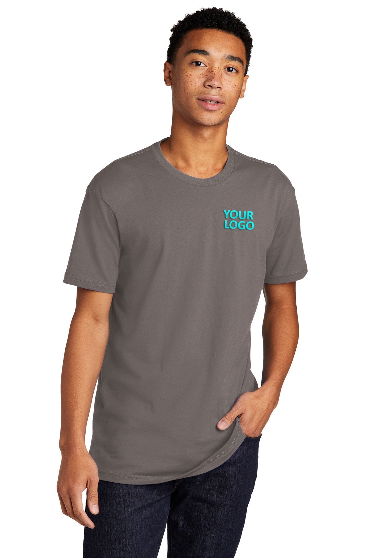 Next Level Unisex Cotton Custom Tee's, Warm Gray
