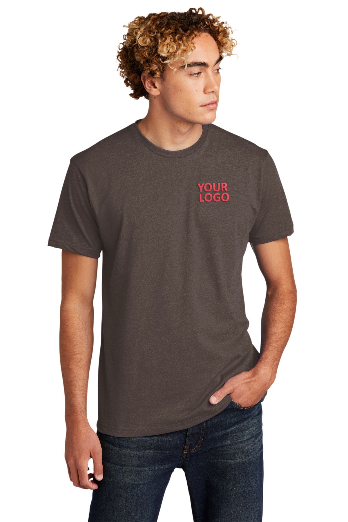 Next Level Unisex CVC Customized T-Shirts, Espresso