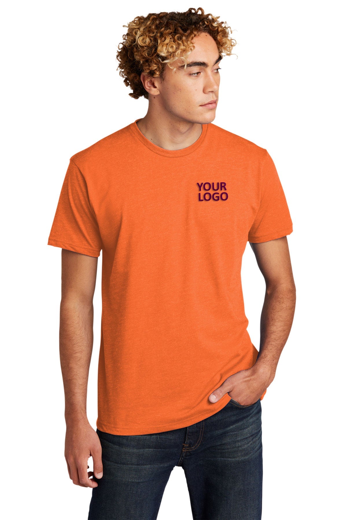 Next Level Unisex CVC Customized T-Shirts, Orange