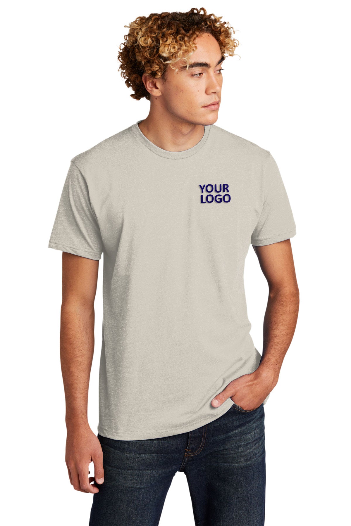 Next Level Unisex CVC Customized T-Shirts, Sand