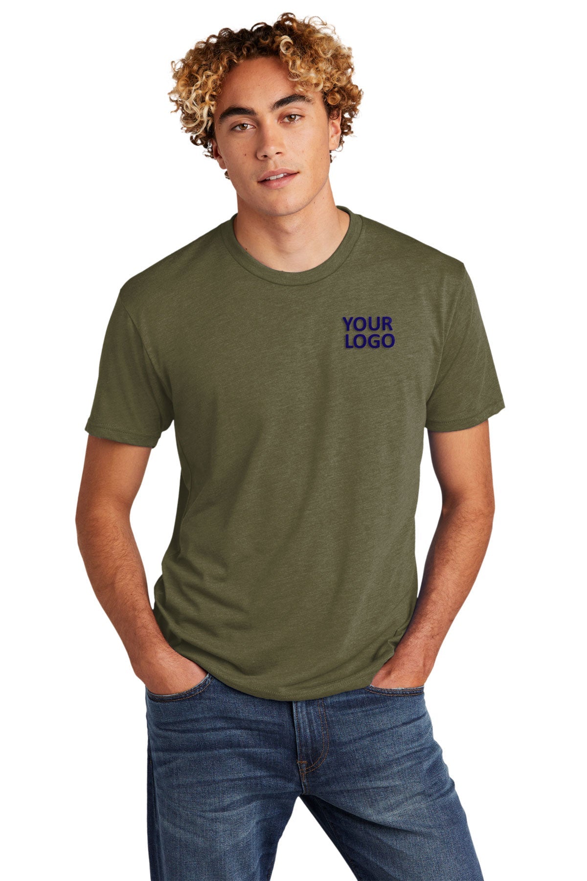 Next Level Unisex Tri Blend Customized Tee's, Military Green [Bigfoot]