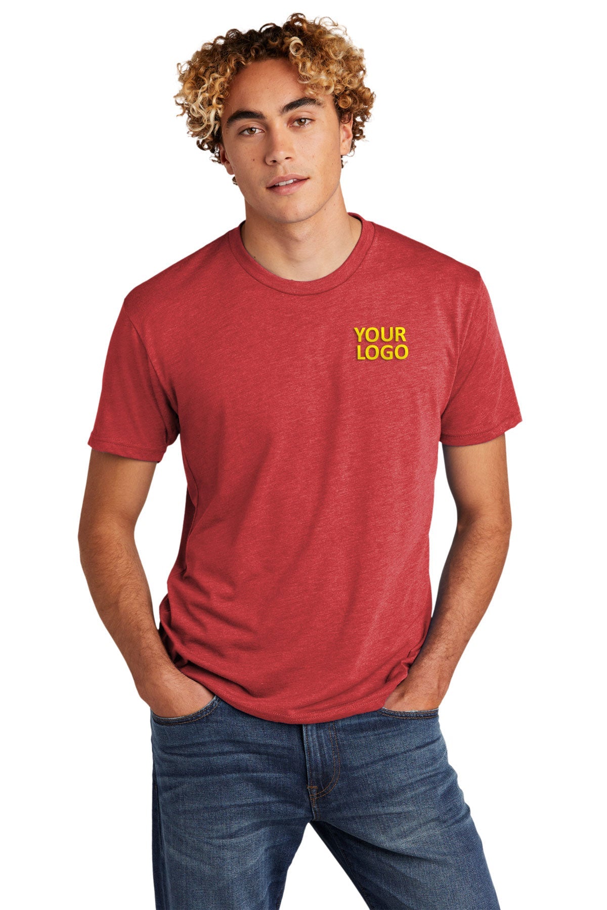 Next Level Men's Triblend Crew NL6010 VINTAGE RED