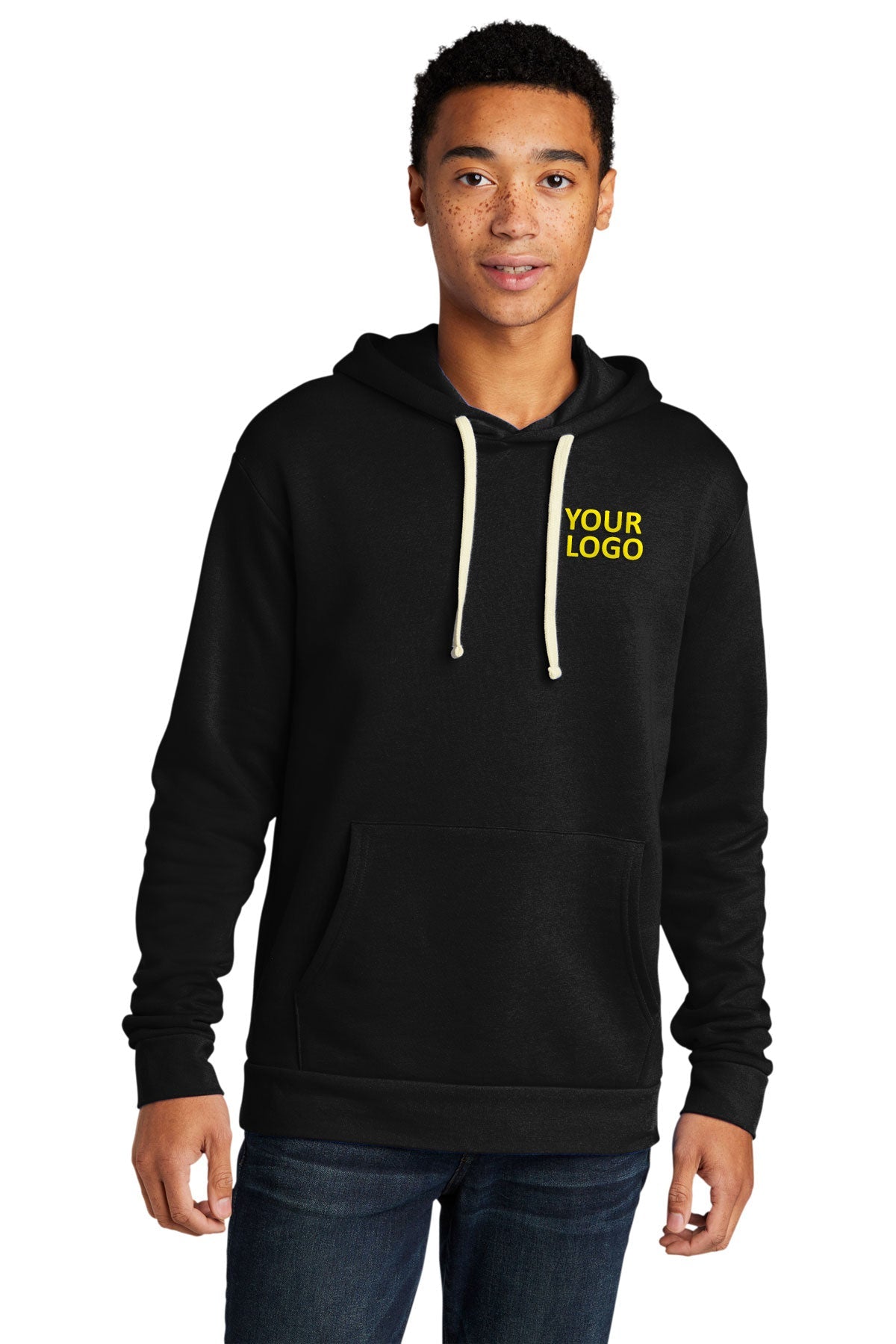 custom sweatshirts with logo Next Level Black NL9303