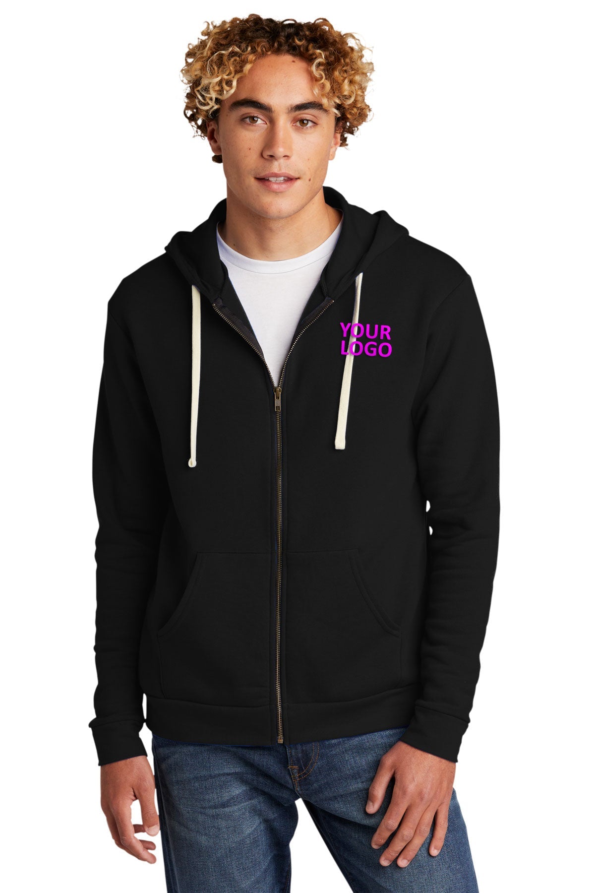 custom logo sweatshirts Next Level Black NL9602