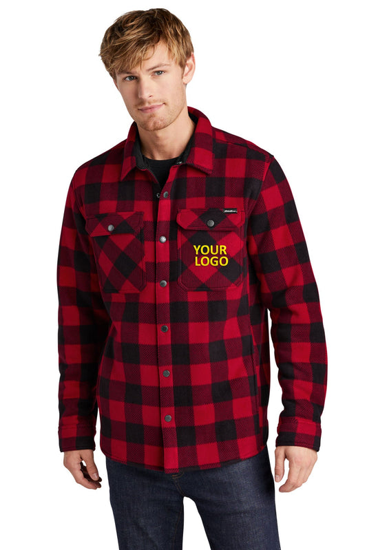 Eddie Bauer Woodland Branded Shirt Jackets, Radish Black [Black's Valley AG]