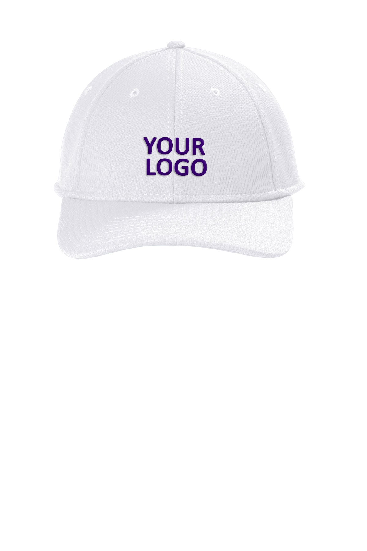 New Era Performance Dash Adjustable Custom Caps, White