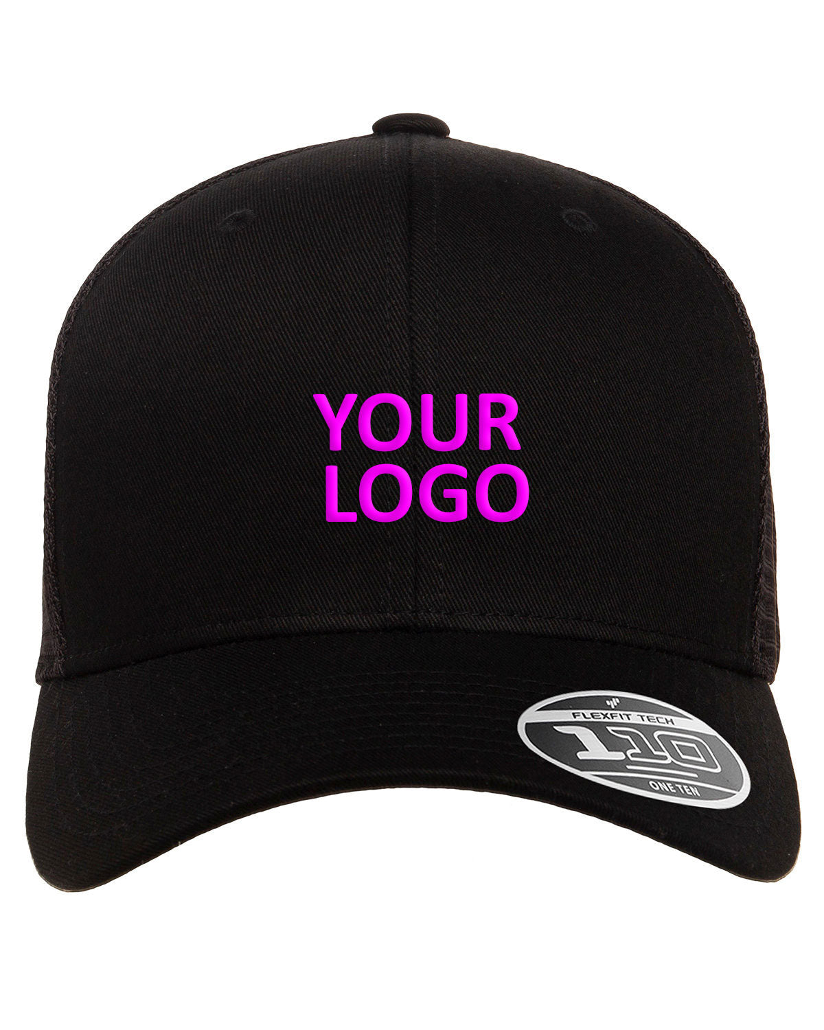 Flexfit Adult 110 Mesh Customized Caps, Black [Technical Development Corporation]