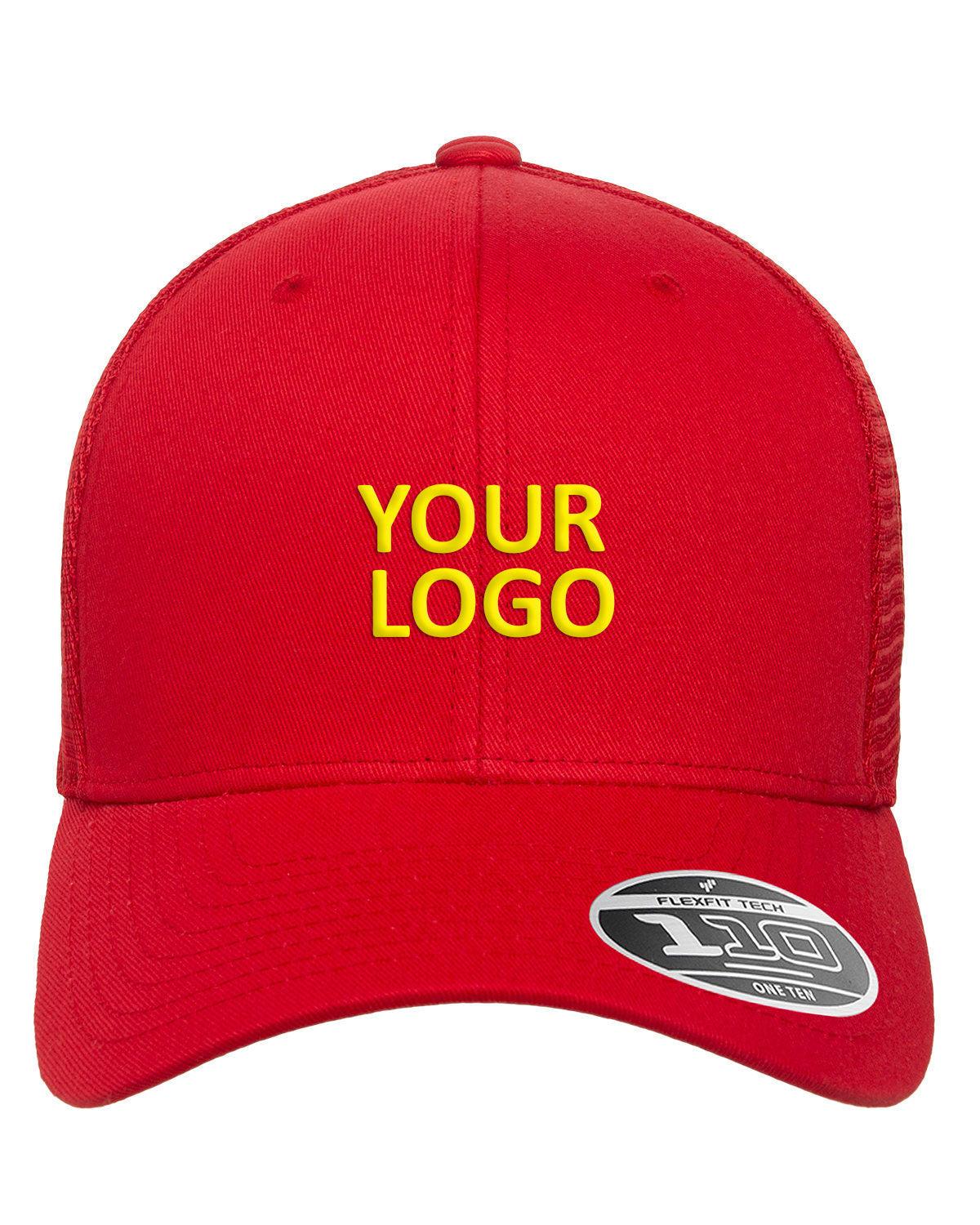 Flexfit Adult 110 Mesh Cap Red