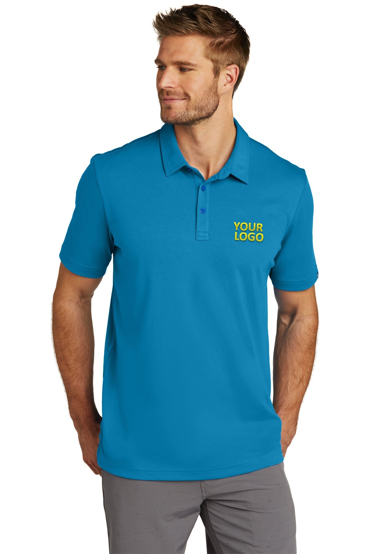 TravisMathew Oceanside Solid Polo Classic Blue