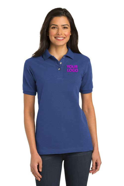Port Authority Heavyweight Customized Cotton Pique Polos, Royal