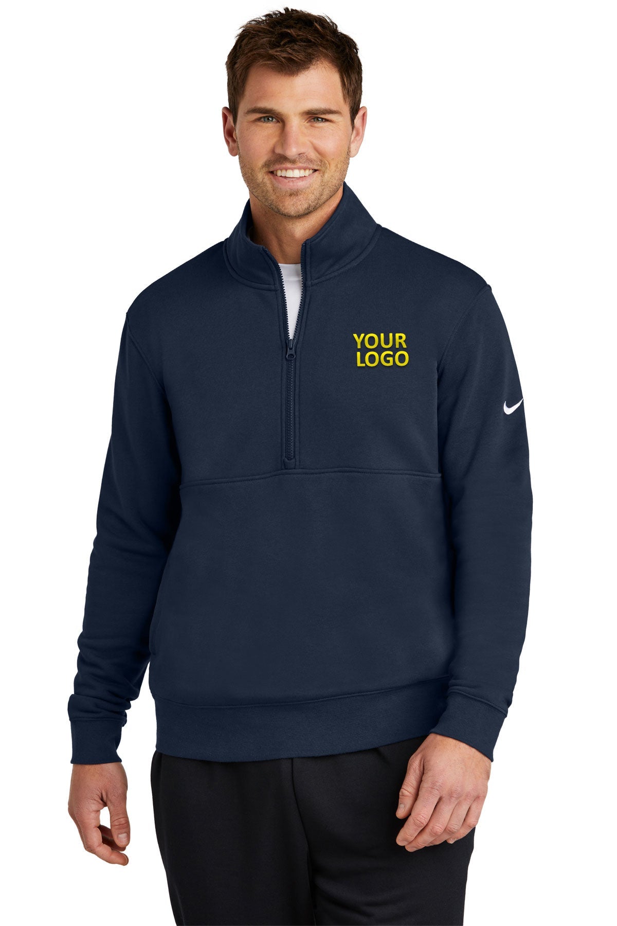 Nike Midnight Navy NKDX6718 custom sweatshirts with logo