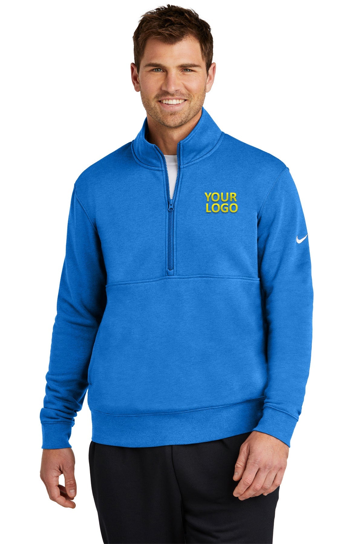 Nike Light Game Royal Heather NKDX6718 custom sweatshirts with logo
