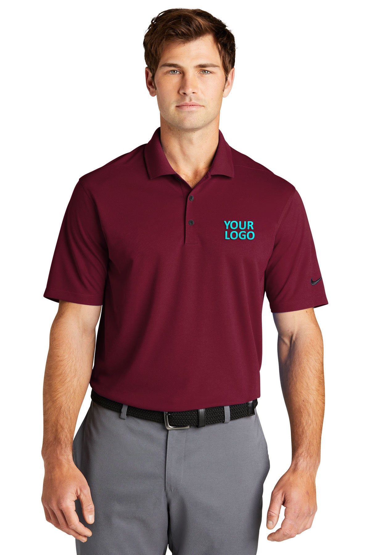 Nike Team Red NKDC1963 custom polo shirts with logo