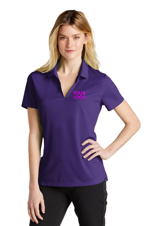 Nike Dri-FIT Micro Pique Customized Polos, Court Purple