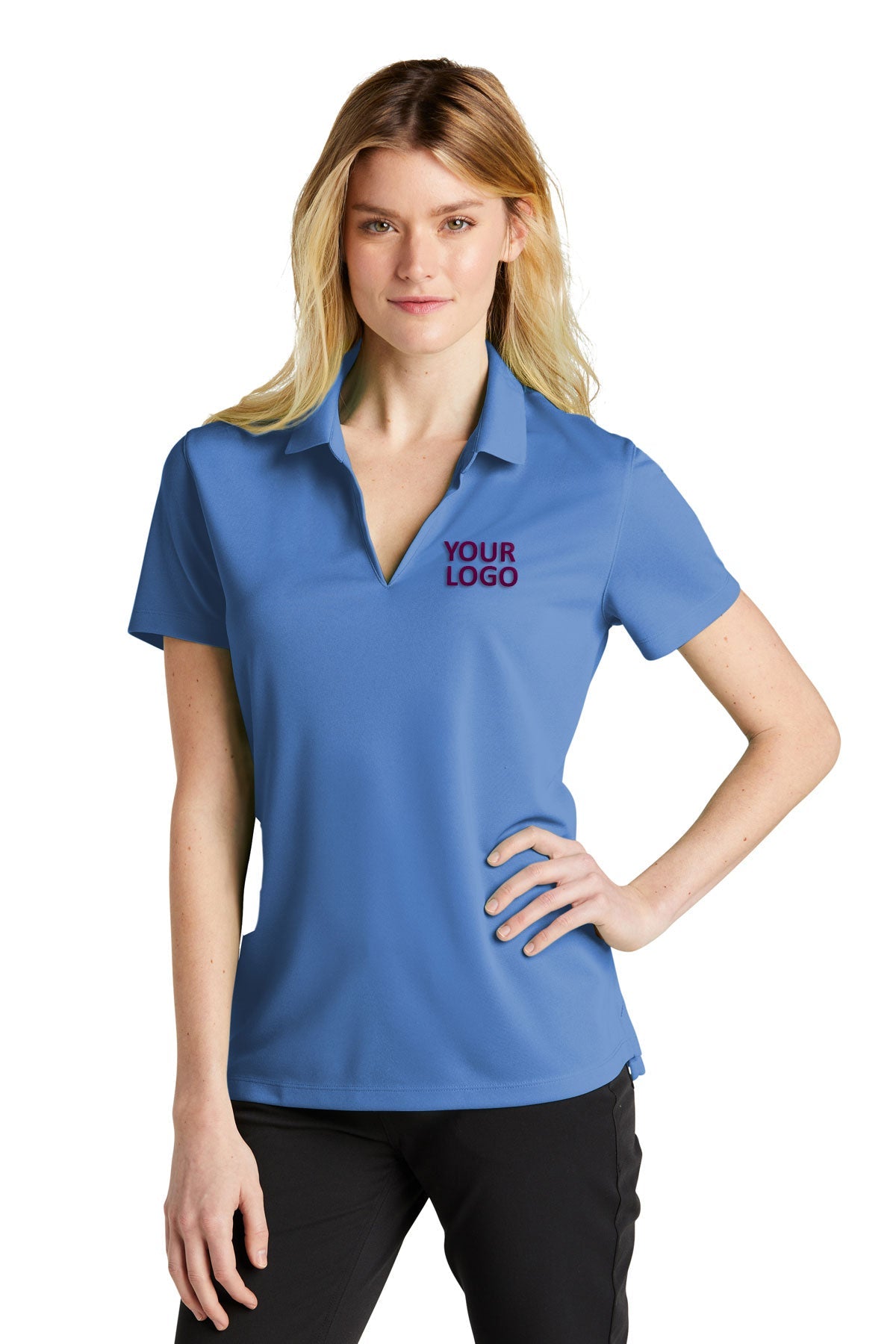 Nike Valor Blue NKDC1991 business polos with logo
