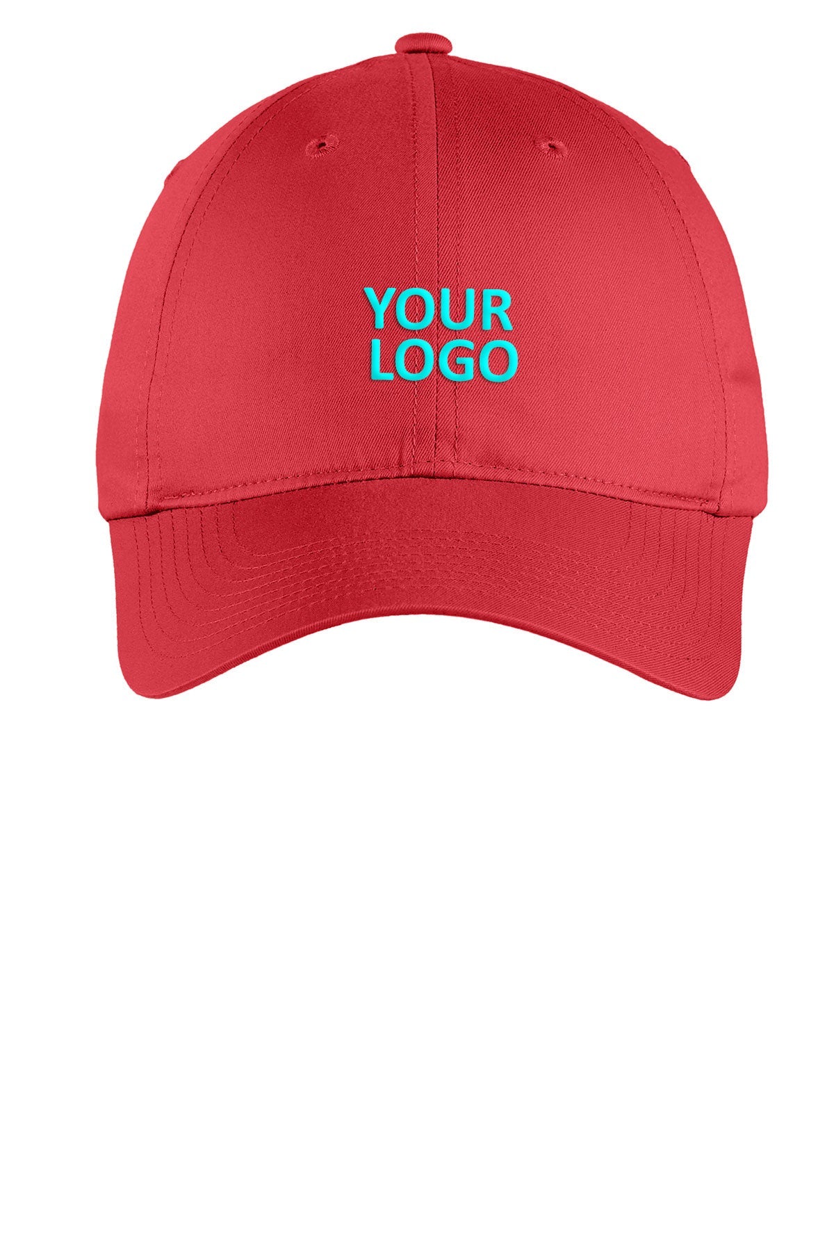 Nike Unstructured Twill Custom Caps, Gym Red