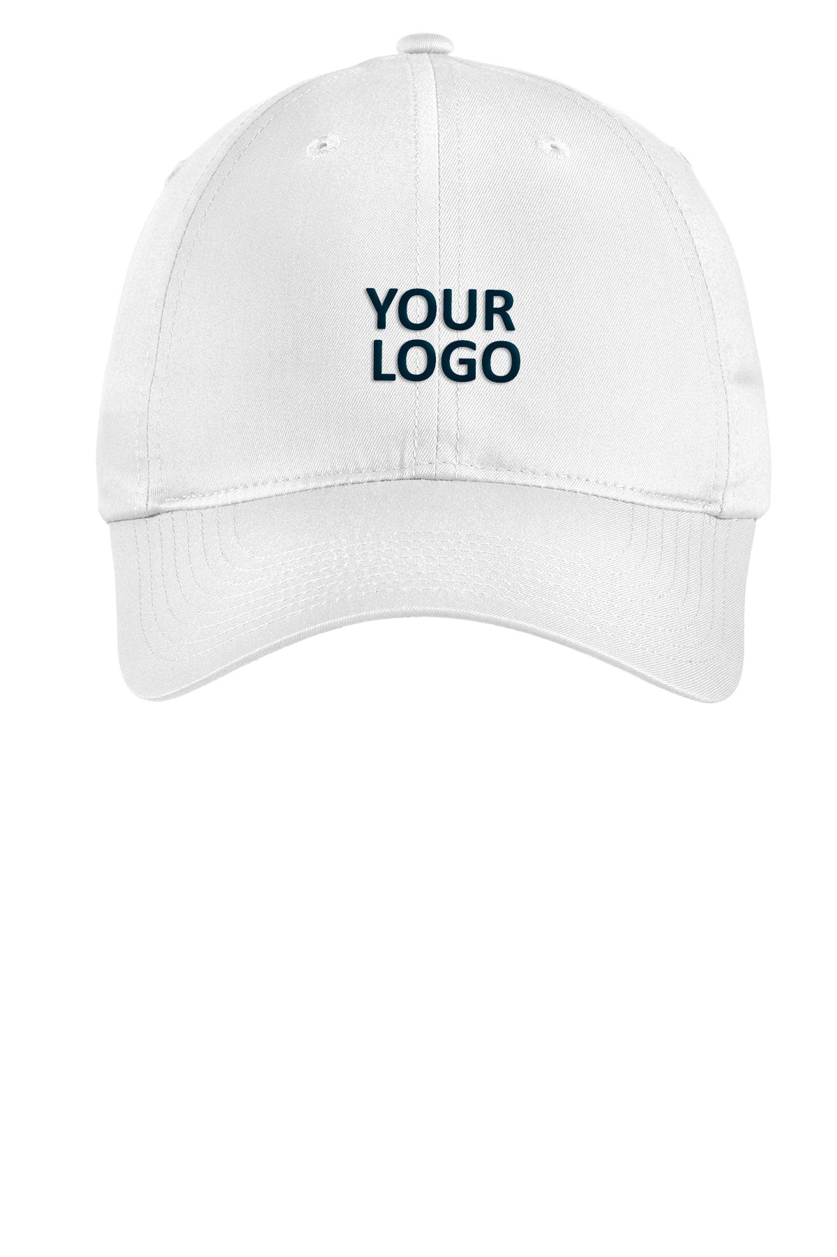 Nike Unstructured Twill Custom Caps, True White